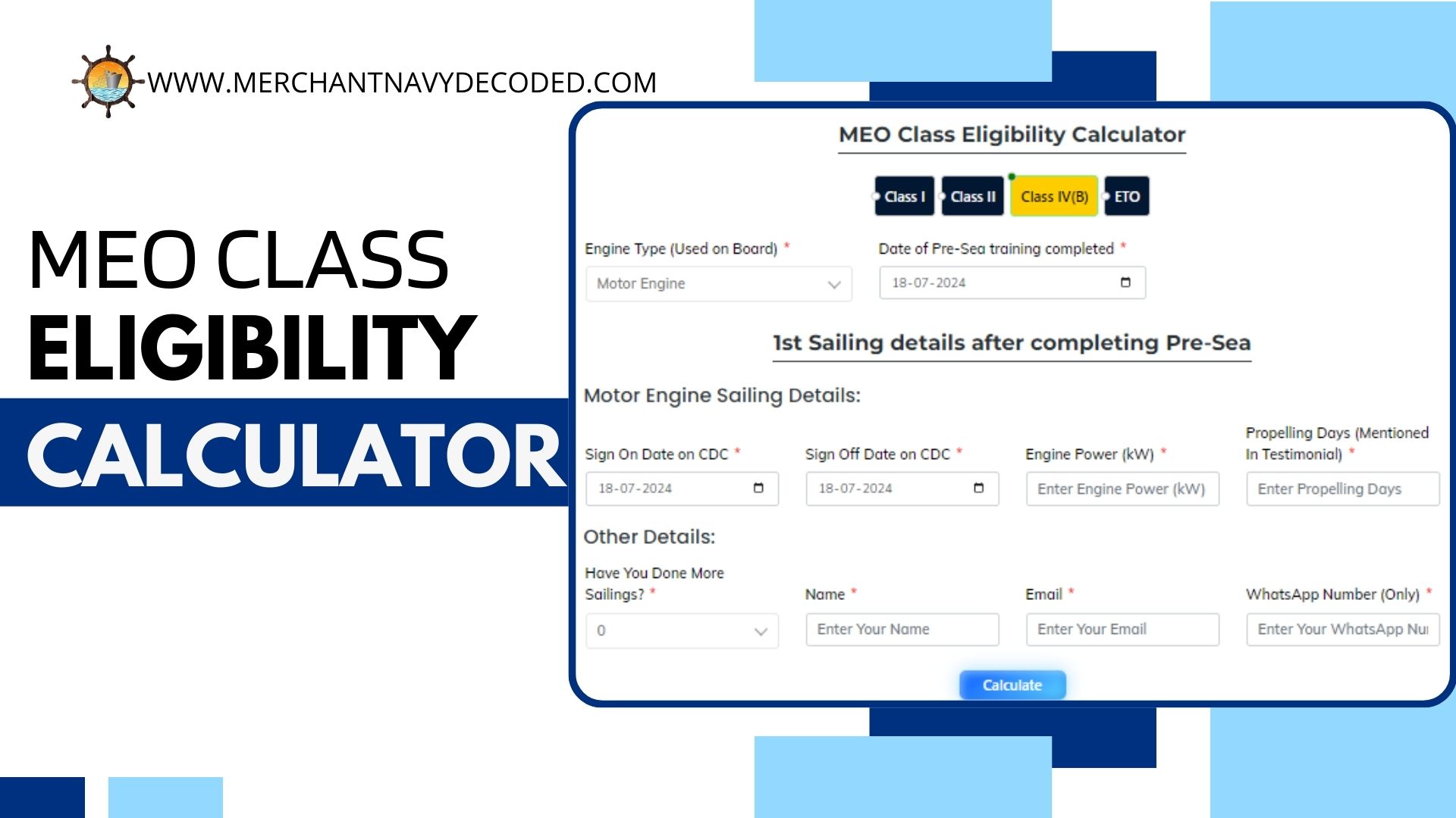 MEO Class Eligibility Calculator